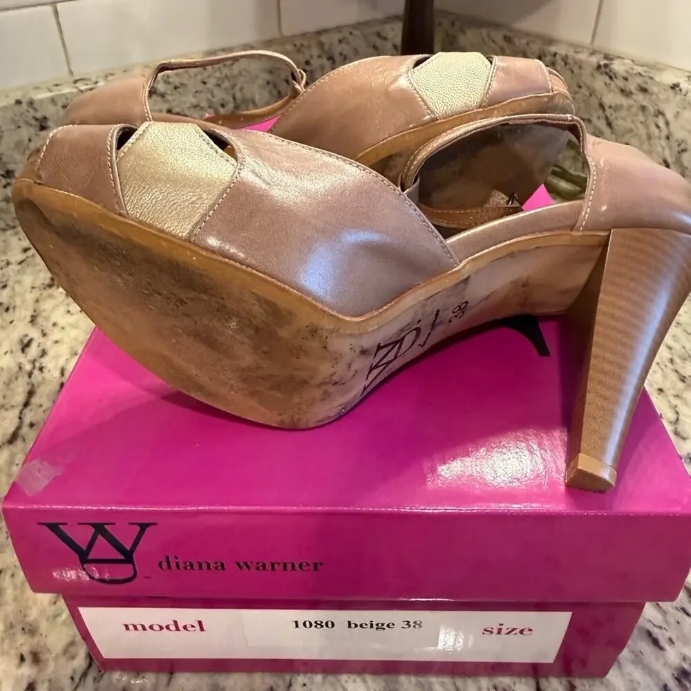 Italian Leather Diana Warner Heels